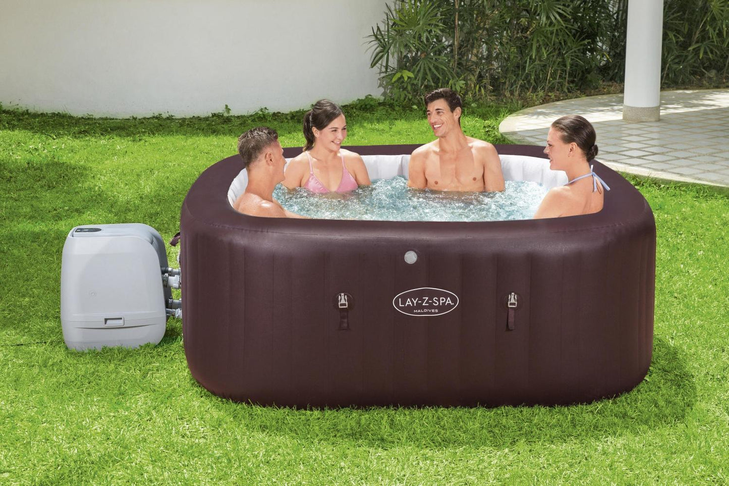 Bestway Lay-Z-Spa 79' X 79' X 31.5'/2.01M X 2.01M X 80Cm Maldives Hydrojet Pro