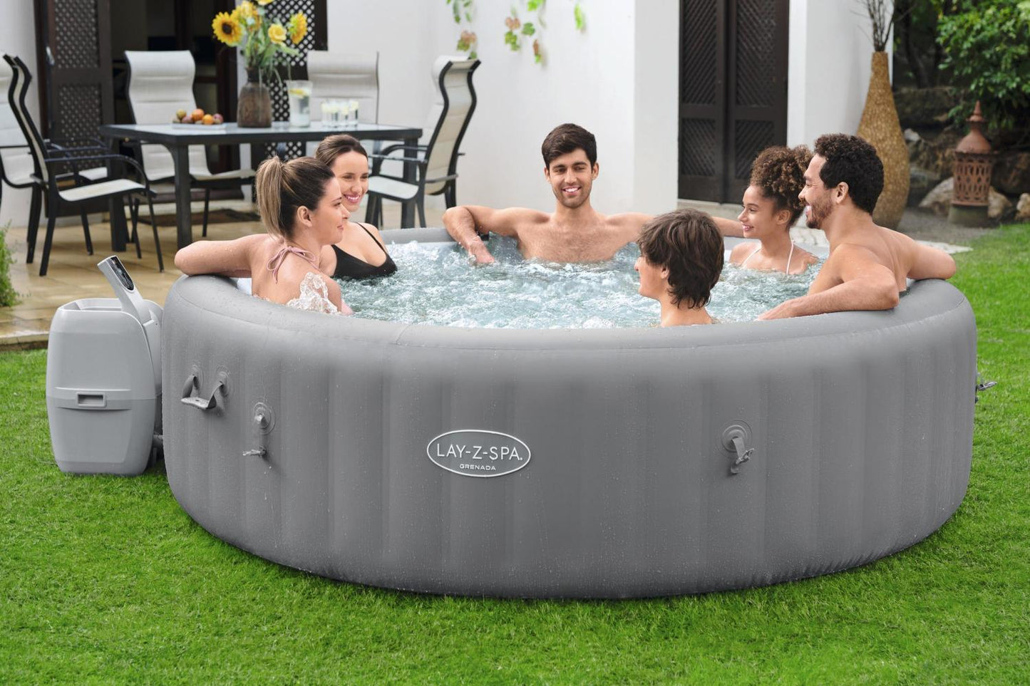 Bestway Lay-Z-Spa Grenada Airjet Opblaasbare Hottub Voor 6-8 Persoon