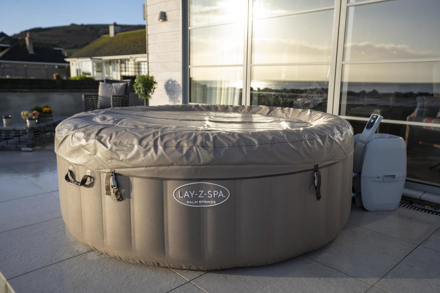 Bestway Lay-Z-Spa Palm Springs Airjet Opblaasbare Hottub Voor 4-6 Persoon