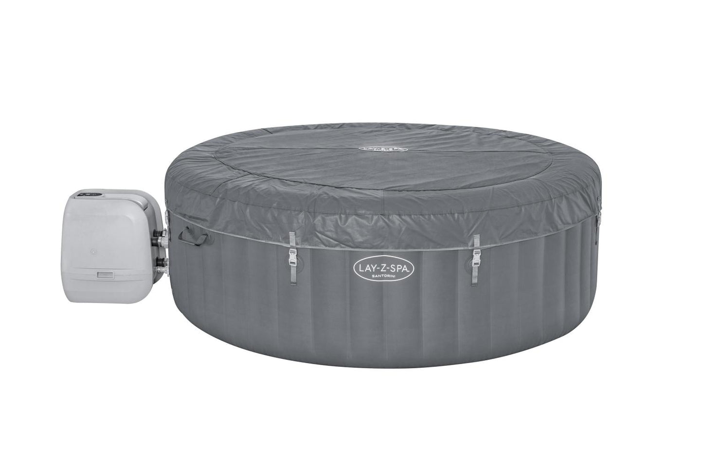 Bestway Lay-Z-Spa Santorini Hydrojet Pro Opblaasbare Hot Tub Met Colorjet Led-Verlichting Voor 5-7 Personen