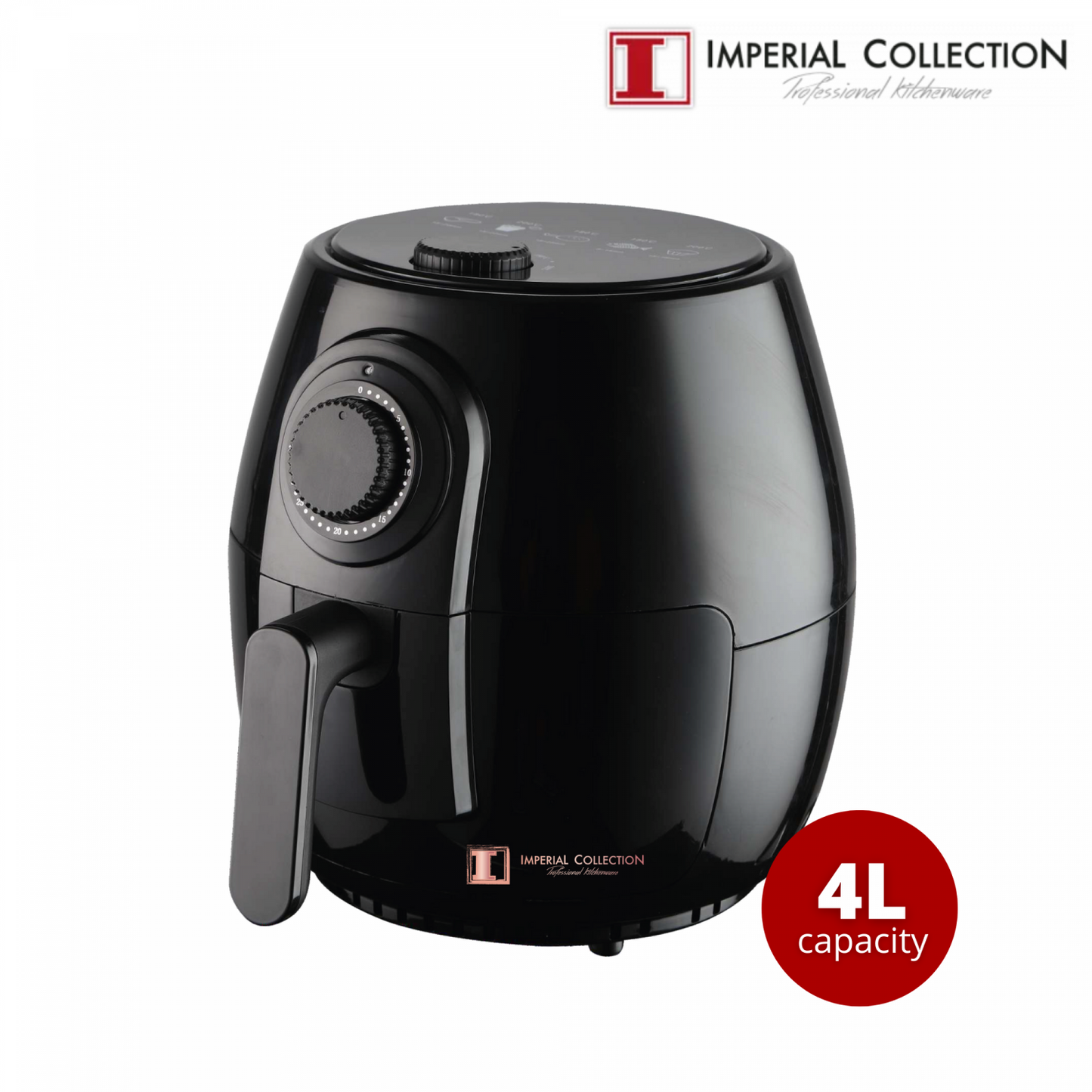 Imperial Collection 1400W Family Size Air Fryer Zonder Olie Met Snel Snelmenu