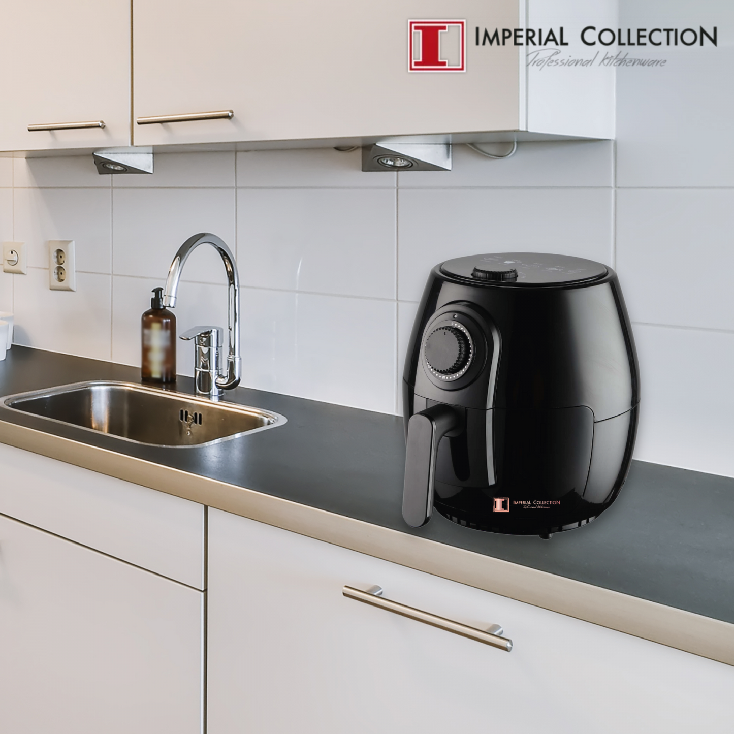 Imperial Collection 1400W Family Size Air Fryer Zonder Olie Met Snel Snelmenu