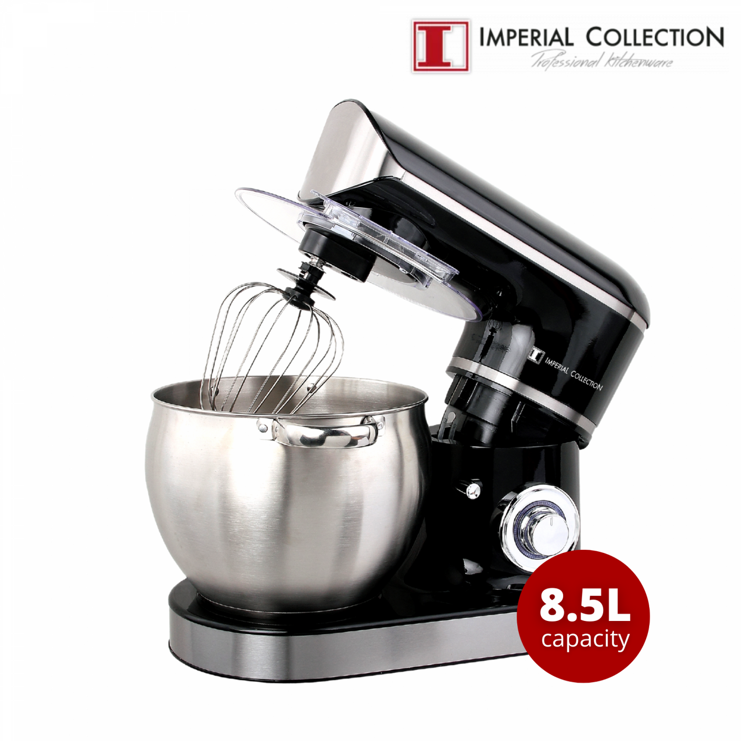 Imperial Collection 2200W Mixer / Keukenrobot Met 8.5L S/S Mengkom Rood