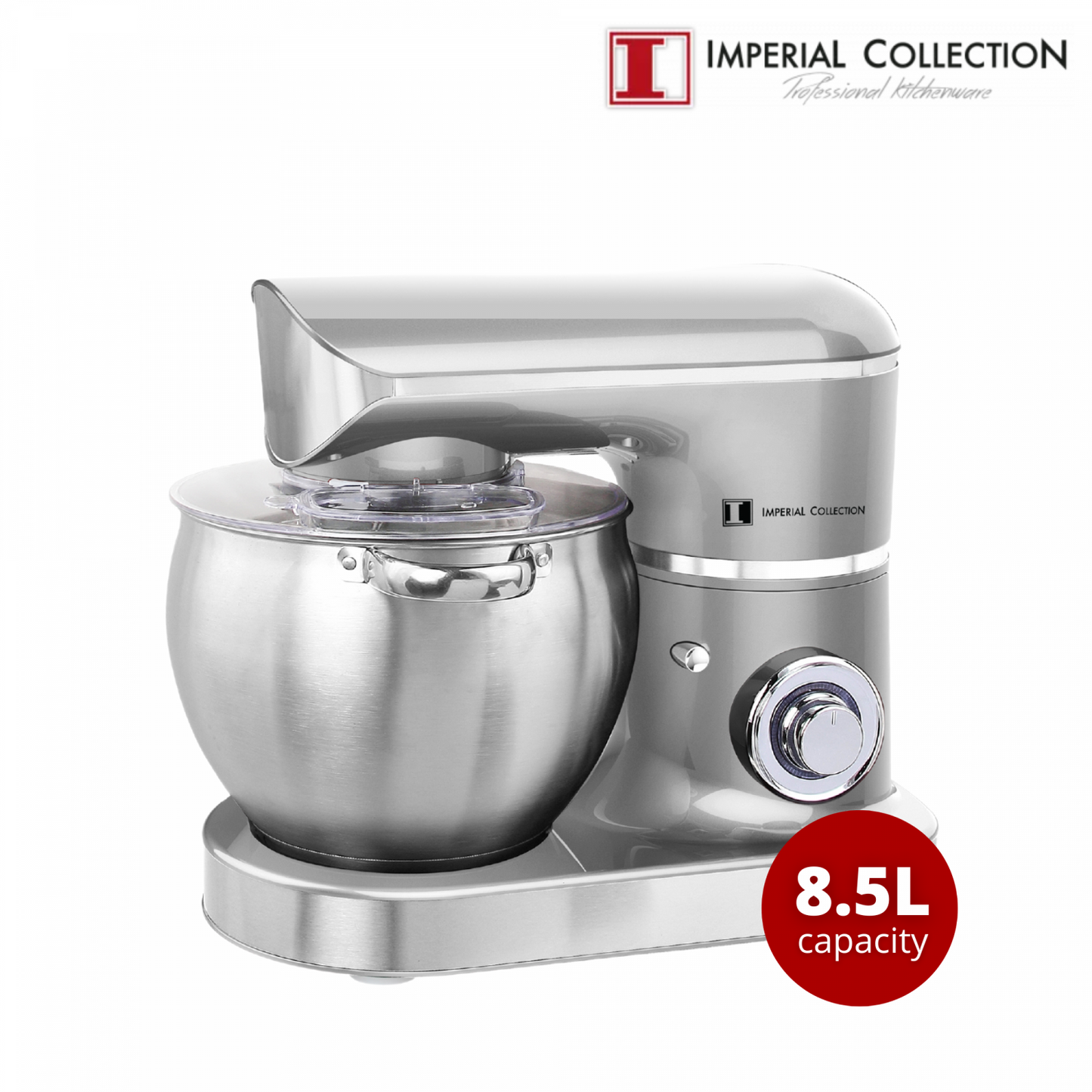 Imperial Collection 2200W Mixer / Keukenrobot Met 8.5L S/S Mengkom Zwart