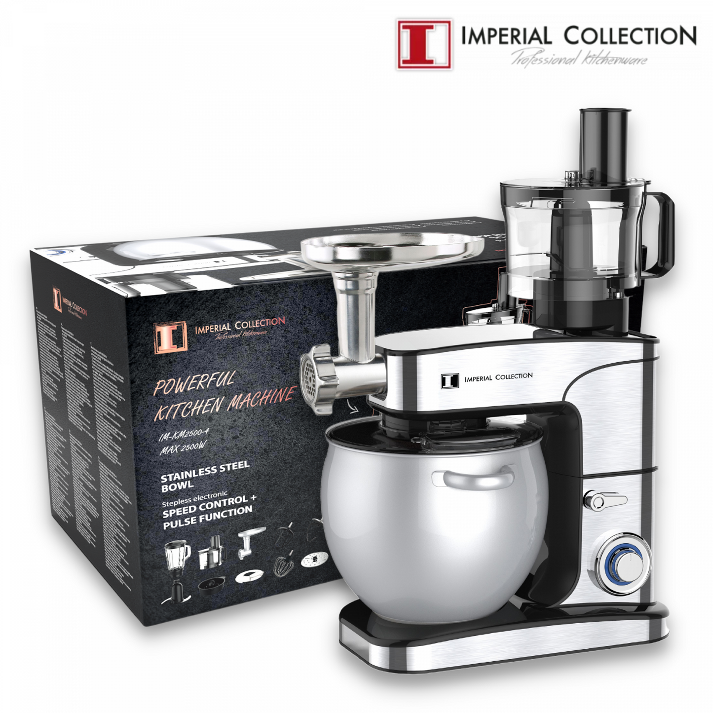 Imperial Collection Multifunctionele Keukenmixer, Vleesmolen En Citruspers