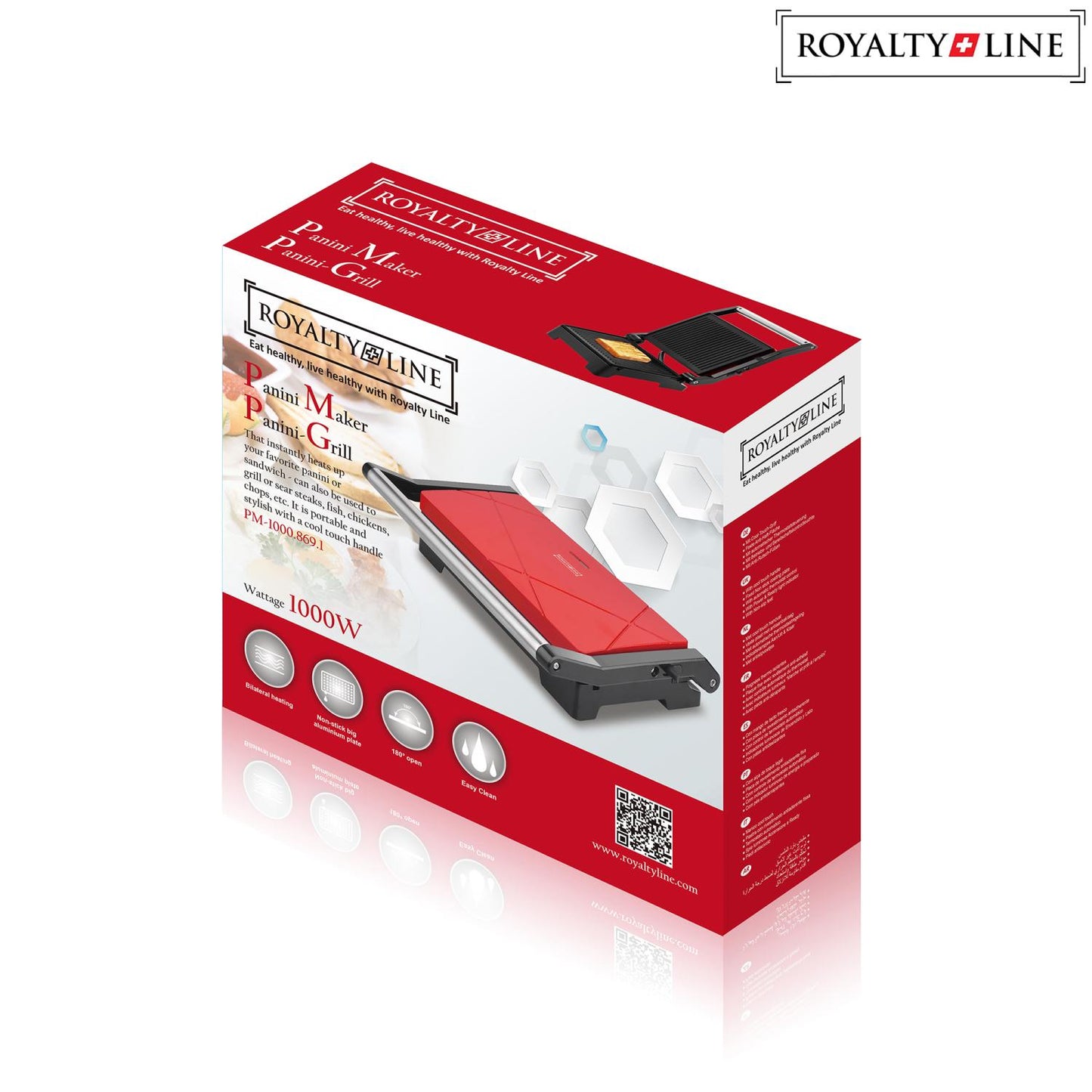 Royalty Line Rooster Grill 1000W Rood