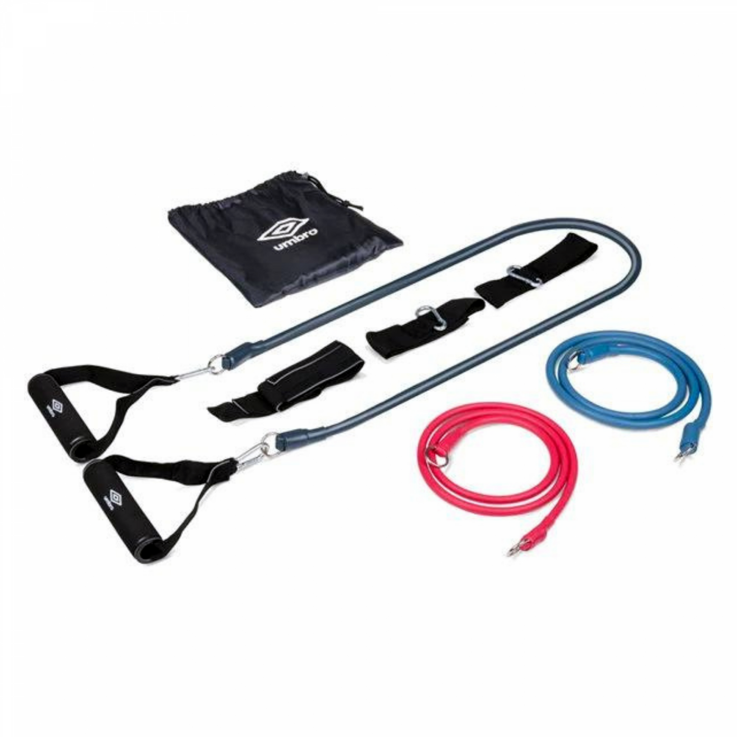 Umbro Ed-26918: 9-Delige Resistance Tube Bands Kit Oefentoestel