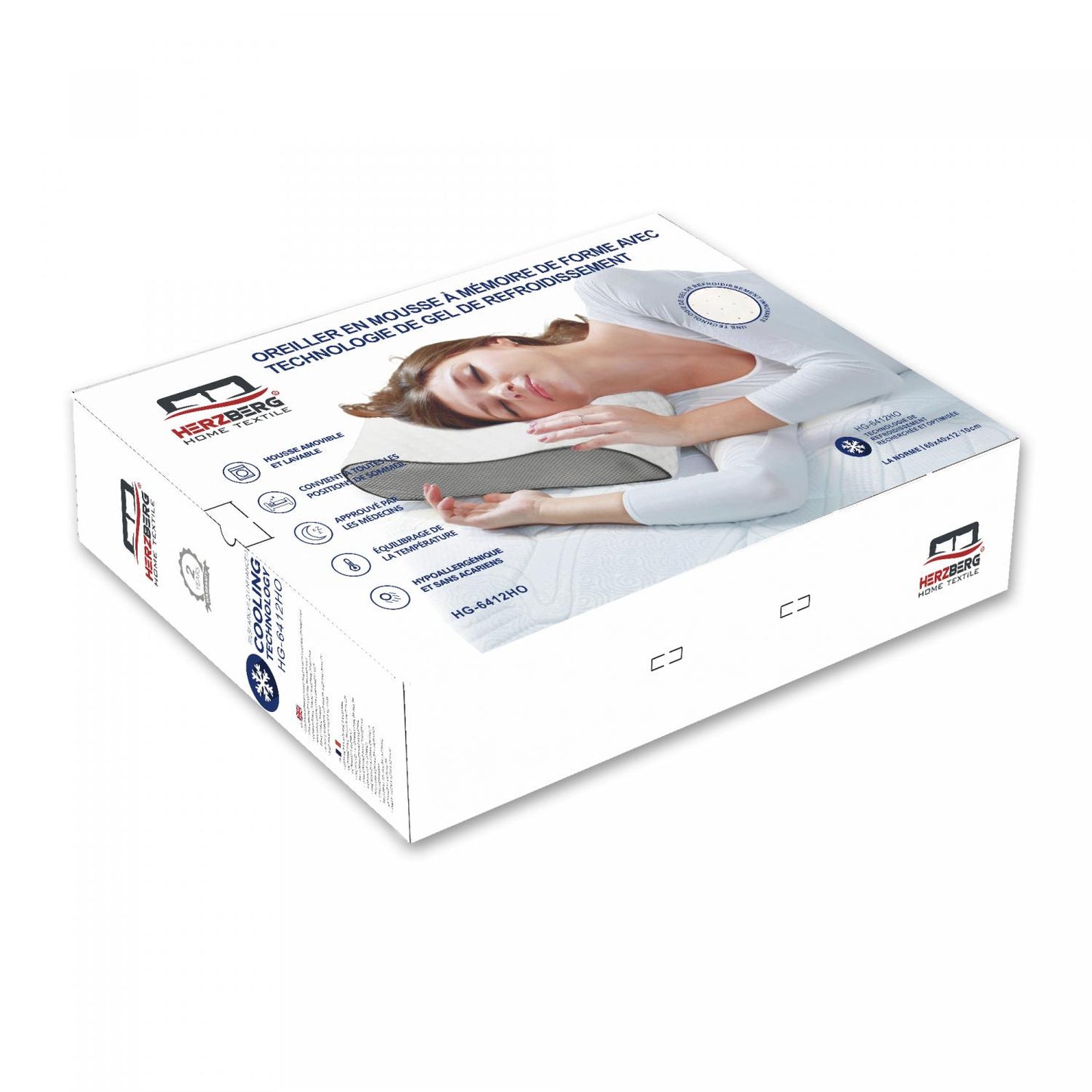 Hezberg Textile Herzberg Hg-6412H0: Contour Memory Foam Kussen