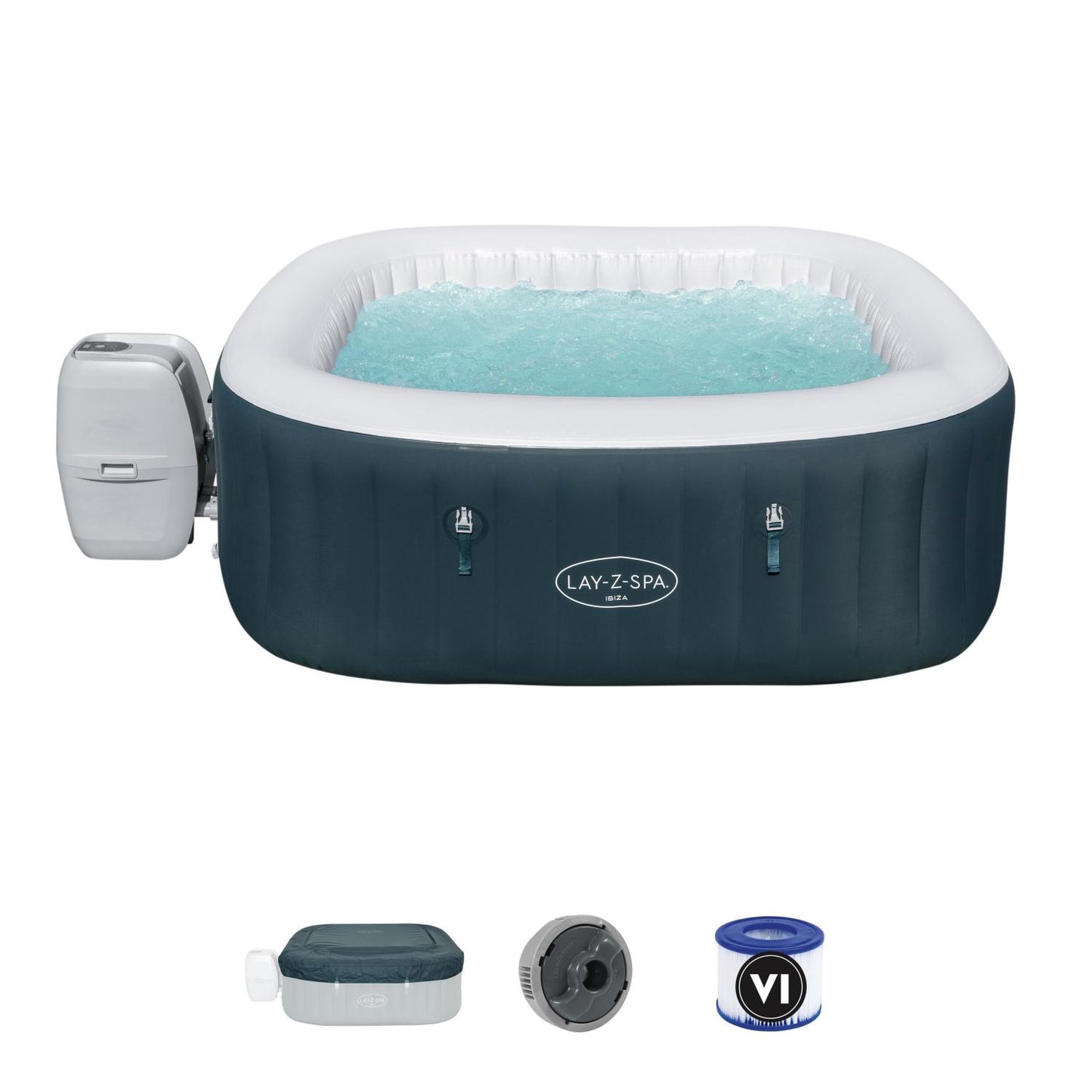 Bestway Lay-Z-Spa Ibiza Airjet - 1.80M X 1.80M X 66Cm