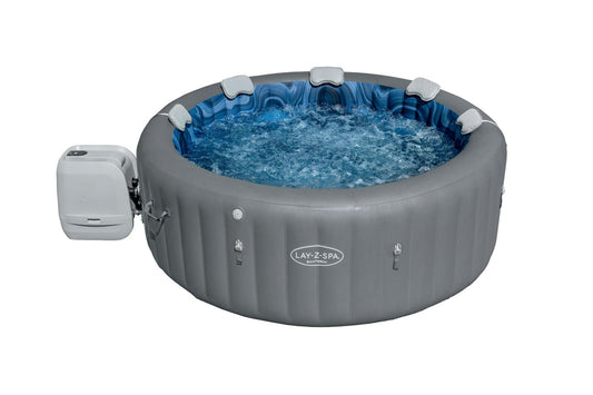 Bestway Lay-Z-Spa Santorini Hydrojet Pro Opblaasbare Hot Tub Met Colorjet Led-Verlichting Voor 5-7 Personen