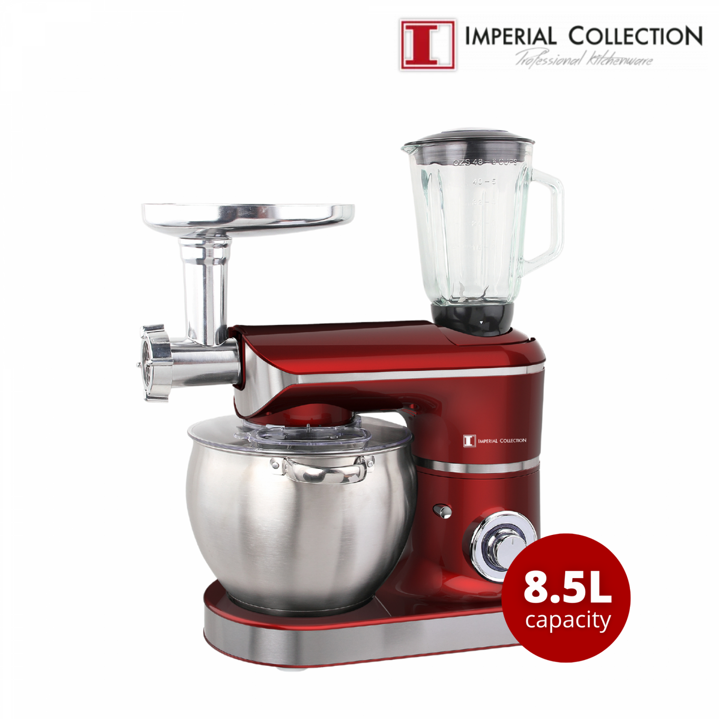 Imperial Collection Multifunctionele Standmixer En Molen Rood